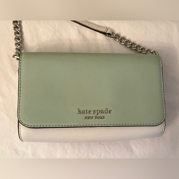 Kate Spade Cameron Spring Meadow Multi Green/White WLRU6022, EUC - Picture 3 of 13